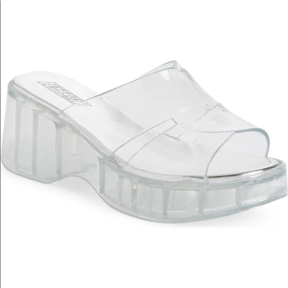 Jeffery Campbell Clear Jelly Slide Sandal